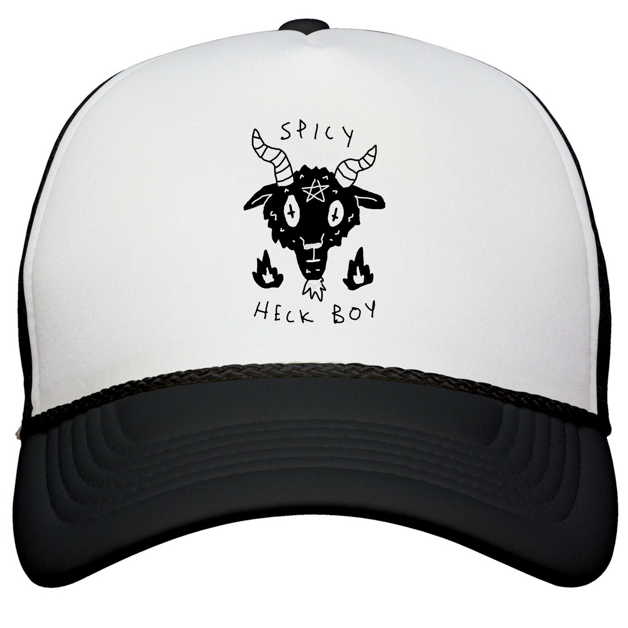 Spicy Heck Boy Satan Snapback Trucker Hat